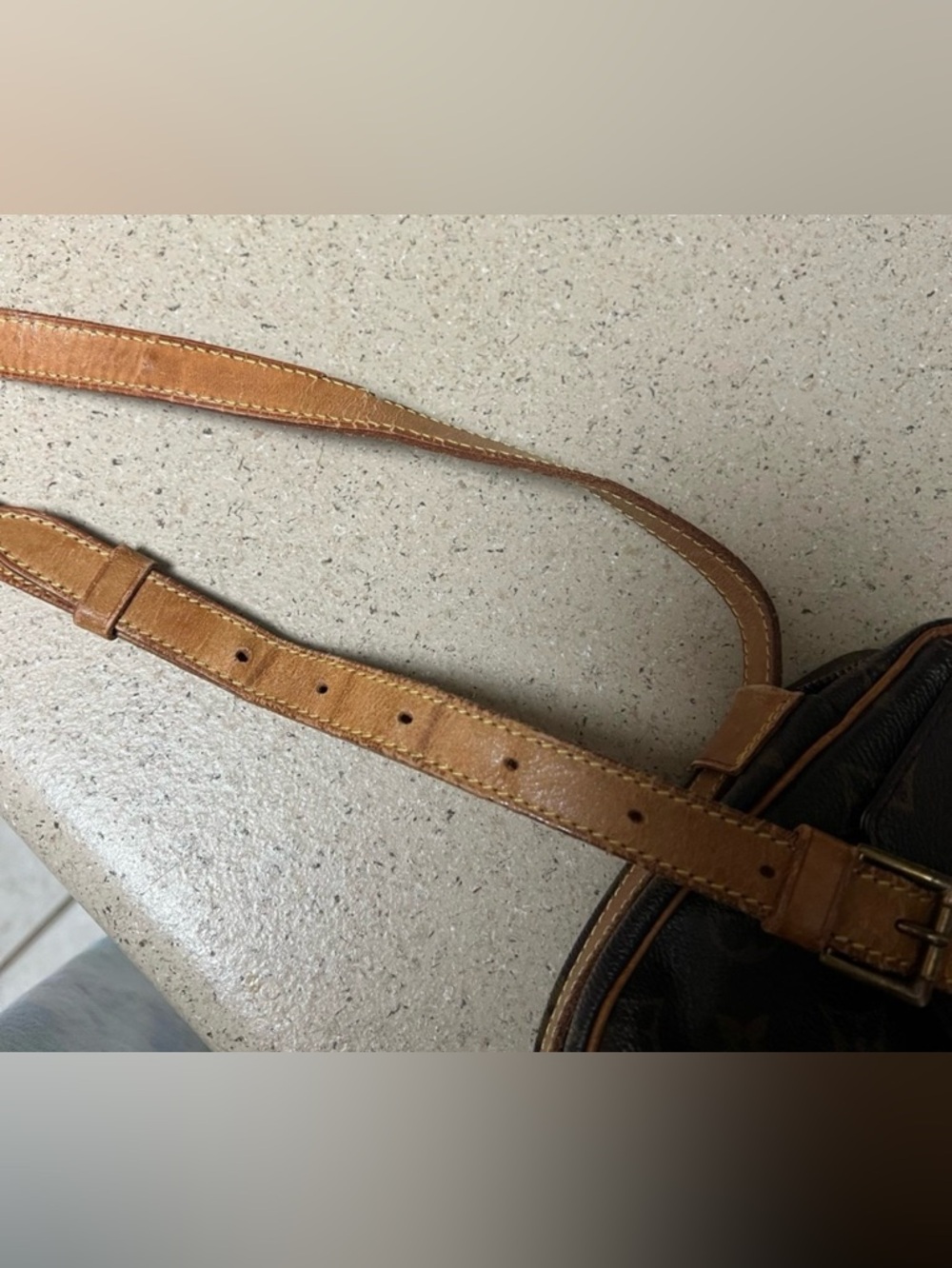 Authentic Louis Vuitton Jeune Fille crosbody Shoulder Bag PM Brown Canvas MI8004 - Picture 5 of 6